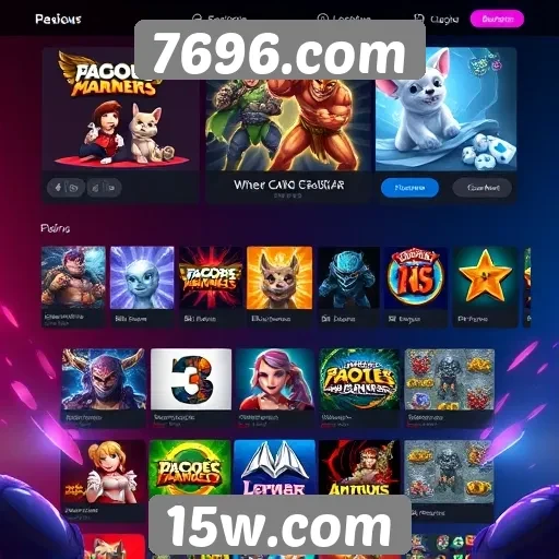 Impacto do design nas opções de jogos em 7696.com