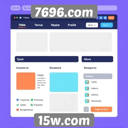 Estudo sobre a interface do usuário no 7696.com